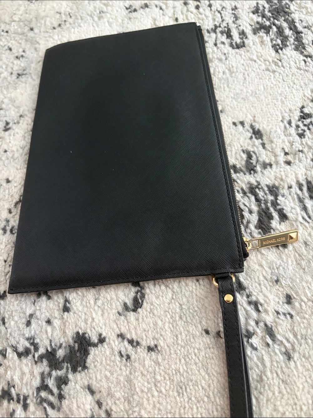 Michael Kors Black Wristlet with Gold Stud Trim - Picture 3 of 4